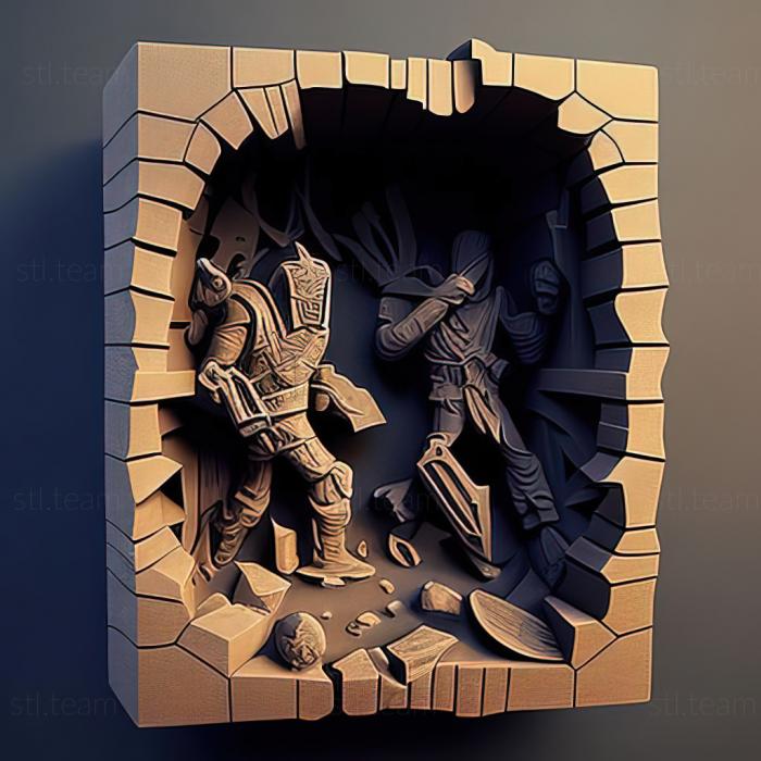 3D модель Исследователи руин героев The Black Heros Ruins Symbo (STL)
